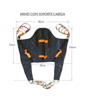 Arnes con soporte de cabeza libercar