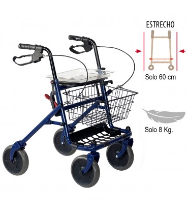 Andador para discapacitados con ruedas y asiento AD100 al mejor precio