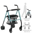 Rollator con frenos por presión ZEN Hi-Low