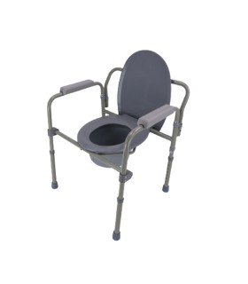 Silla con Inodoro Plegable y Ajustable en Altura | Ideal para Movilidad Reducida